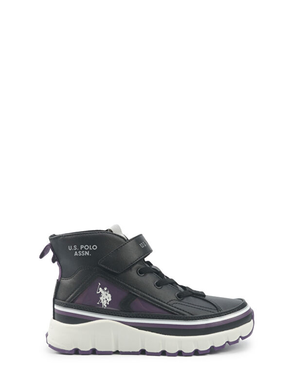 KELTES JR 5PR Siyah Kız Çocuk High Sneaker - Görsel 2