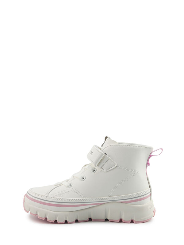 KELTES JR 5PR Beyaz Kız Çocuk High Sneaker - Görsel 4