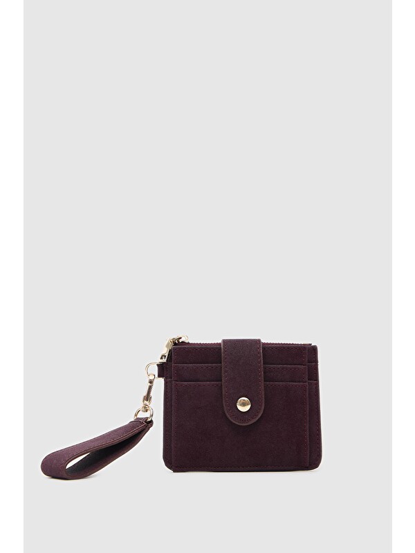 Shulebags Pike Süet Kadın Kartlık Bordo