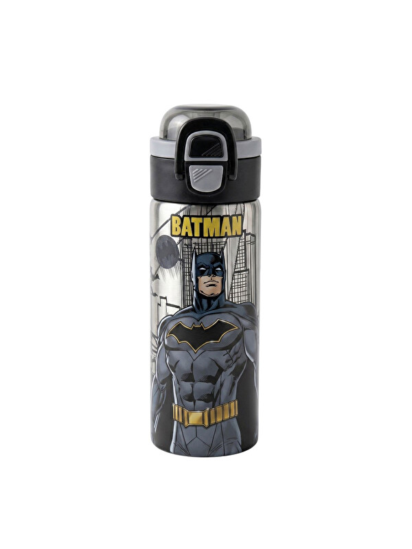 Batman Çift Fonksiyon Kapaklı Çelik Matara 600Ml 3819