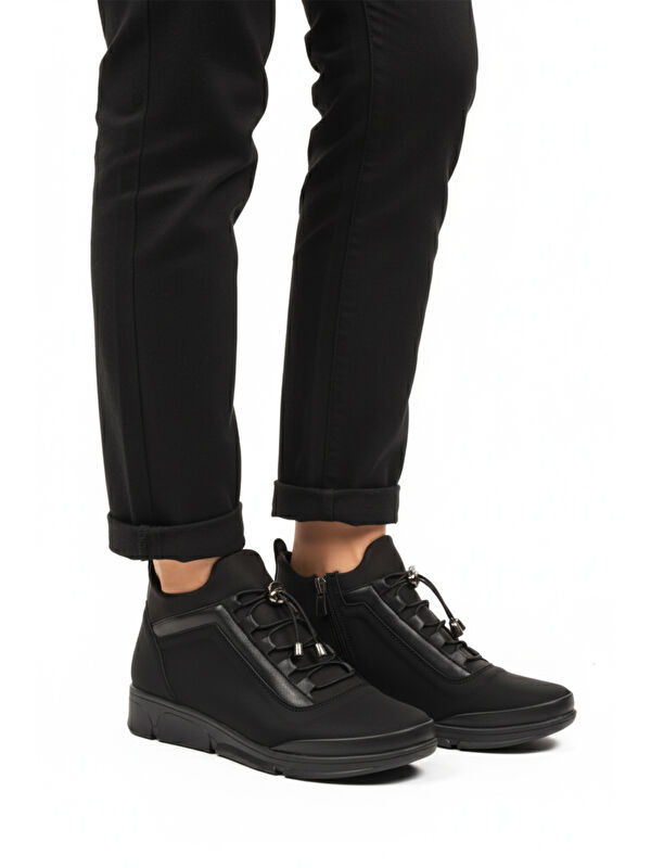 Siyah Soğuğa Dirençli Kaymaz Taban Kadın Bot 293113 Z - Görsel 2