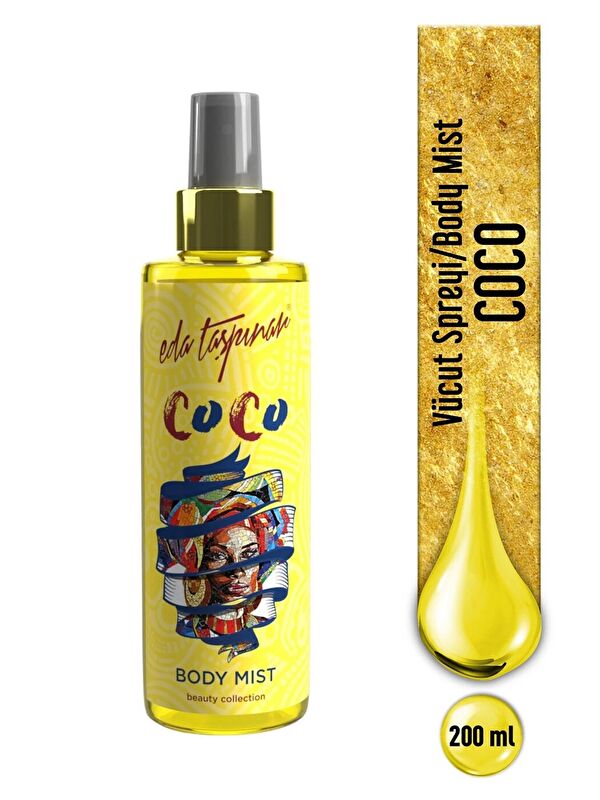 Eda Taşpınar Coconut Coco Body Mist, Tulum’un Egzotik Kokusu, Baştan Çıkarıcı, Sen de Büyüle Herkesi!, 200 ml
