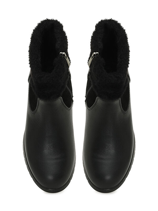 105657.Z5PR Siyah Kadın Dolgu Topuk Bot - Görsel 5