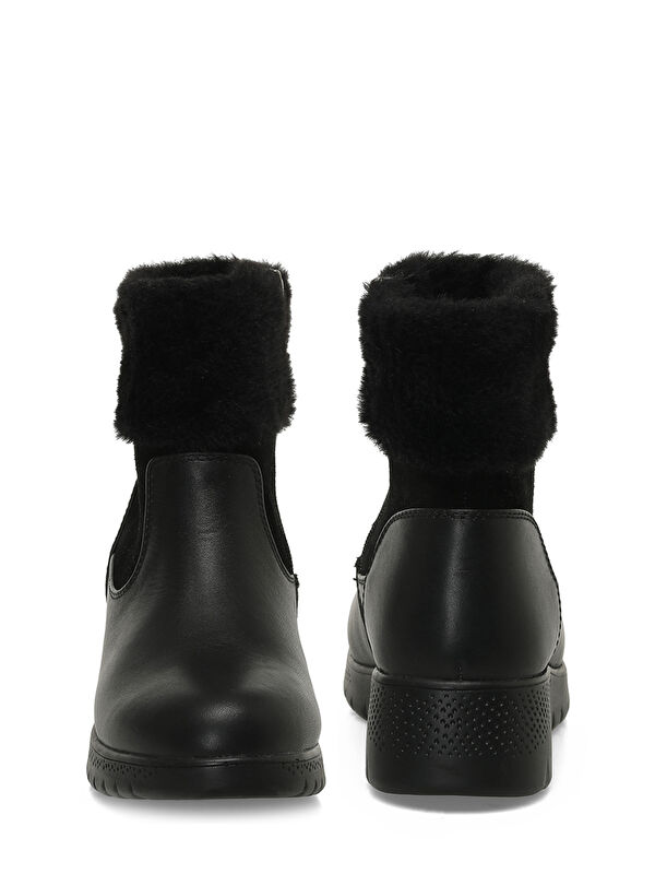 105657.Z5PR Siyah Kadın Dolgu Topuk Bot - Görsel 6