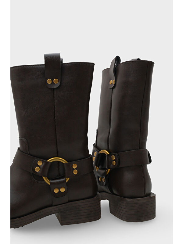 Leslie Metal Aksesuarlı Motorcu Bot - Görsel 3