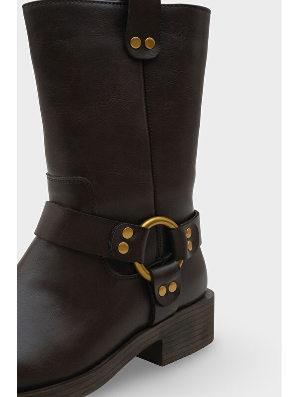 Leslie Metal Aksesuarlı Motorcu Bot - Görsel 6