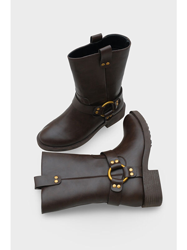 Leslie Metal Aksesuarlı Motorcu Bot - Görsel 7