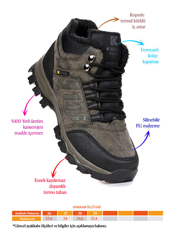 Rune Günlük Fermuarlı Erkek Çocuk Bot Ayakkabı - Görsel 3