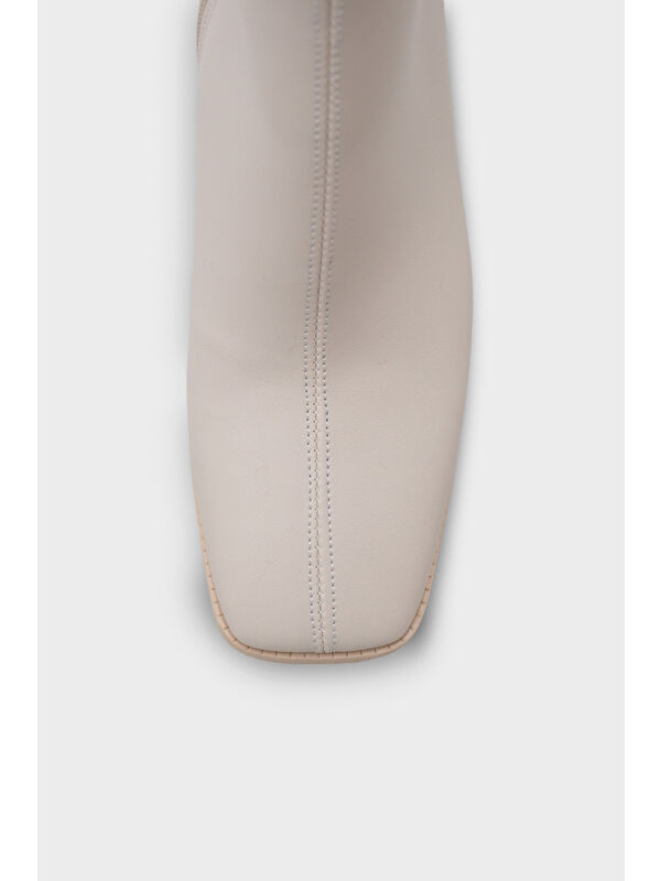 Celine Kadın Bej Topuklu Bot - Görsel 4