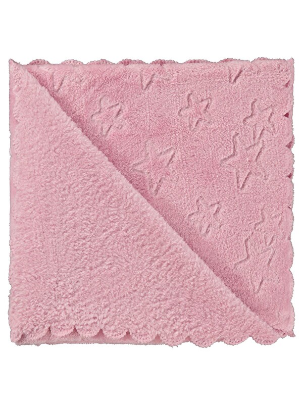 Civil Baby Yıldız Desenli 90x90 cm Battaniye - Pembe