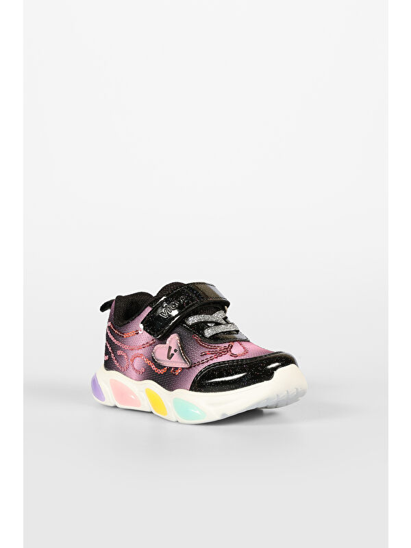 Lemna Işıklı Kız Okul Öncesi Siyah Spor Ayakkabı - Görsel 7