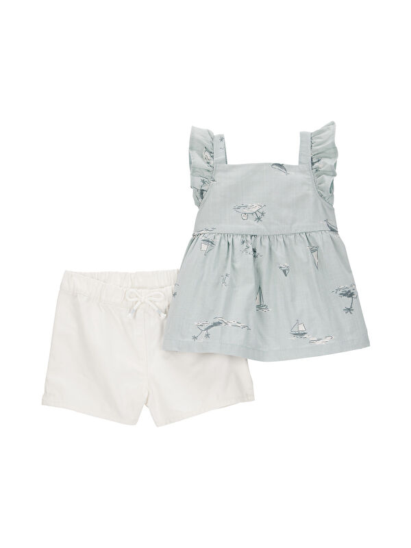 Carter's Kız Bebek Alt Üst Set