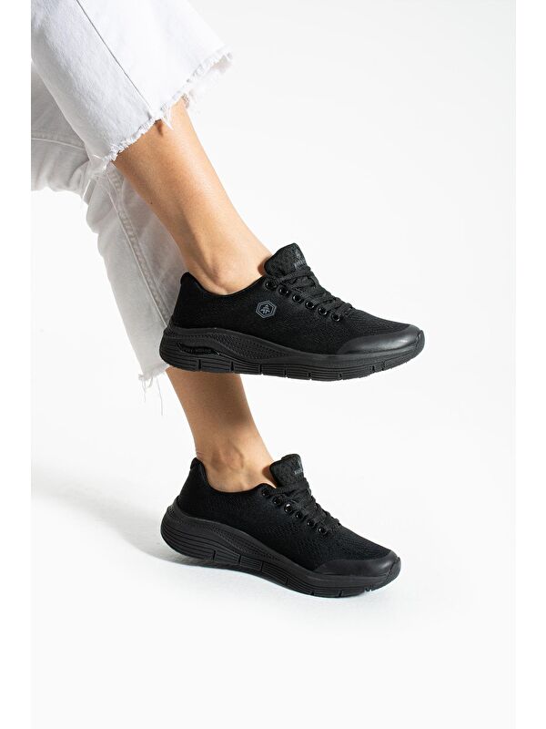 Siyah Kadın Spor Ayakkabı - Görsel 5