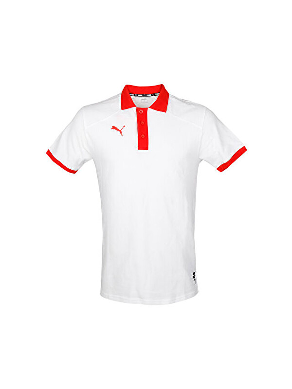 Puma Turkey Polo Türkiye Basketbol Polo Yaka Antrenman Tişörtü 60660402 Beyaz