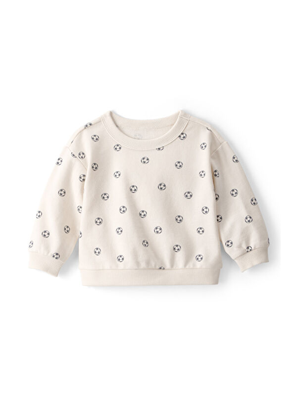Carter's Erkek Bebek Sweatshirt 3 Ay-24 Ay Bej