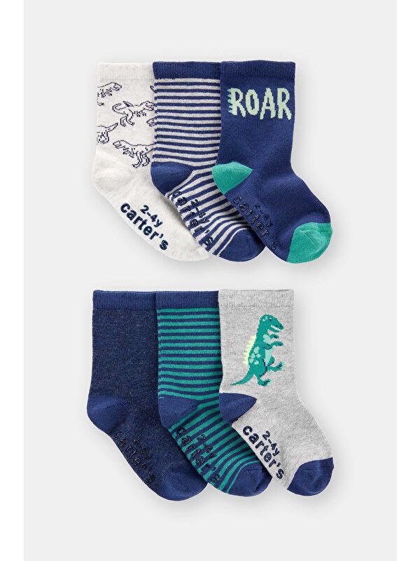Carter's Erkek Çocuk Desenli 6Lı Çorap