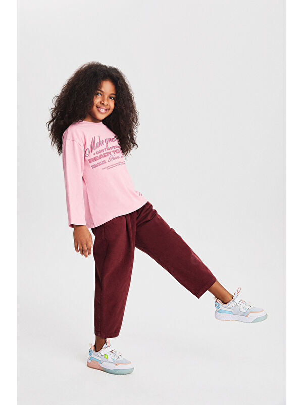 Aidos Hafif Kız Çocuk Pudra Spor Ayakkabı - Görsel 7