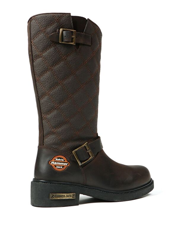 Garson Bot Outdoor Hakiki Deri Kahve Kadın Çizme - Görsel 5