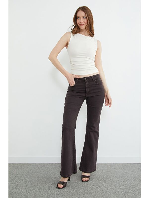 Fullamoda Yüksek Bel Flare Jean