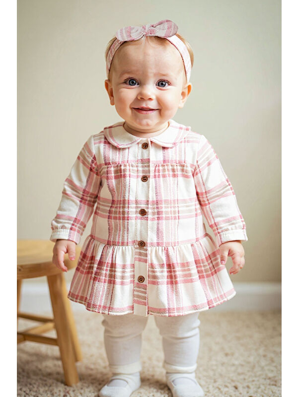 Carter's Kız Bebek Ekru Elbise Set