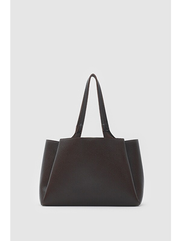 Shulebags Maksi Tote Çanta Acı Kahve