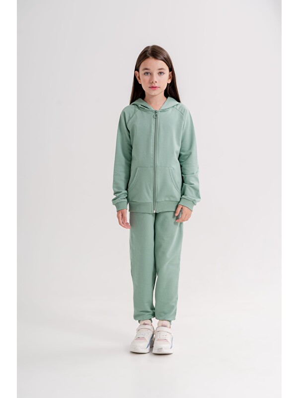 Mışıl Kids Basic Kız Çocuk Spor Fermuarlı Eşofman Takımı