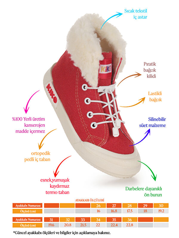 Tigge Günlük Lastikli Kız Çocuk Bot Ayakkabı - Görsel 3