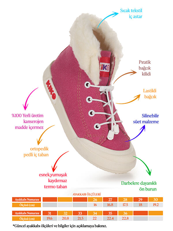 Tigge Günlük Lastikli Kız Çocuk Bot Ayakkabı - Görsel 3