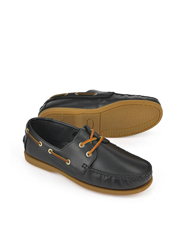 Erkek Hakiki Deri Ayakkabı 1511007ZD1001 Siyah - Görsel 5