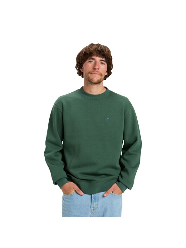 Quiksilver Salt Water Crew Erkek Yeşil Sweatshirt