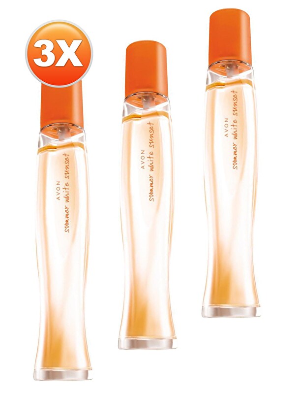 AVON Summer White Sunset Kadın Parfüm Edt 50 Ml. Üçlü Set