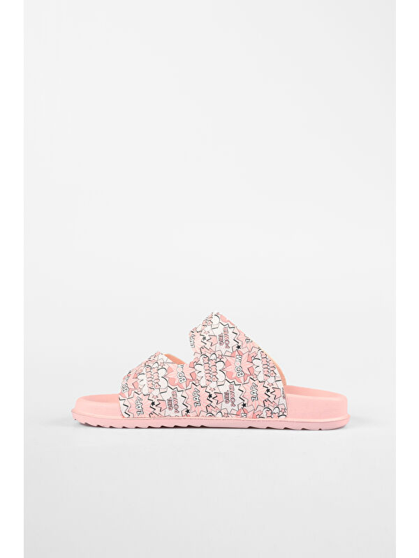 Gibli II Baskılı Kız Bebek Pudra Terlik - Görsel 3