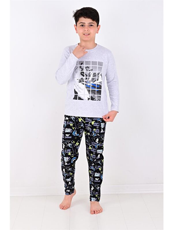 Vitmo Erkek Çocuk Winter Games  Uzun Kollu Pijama Takımı