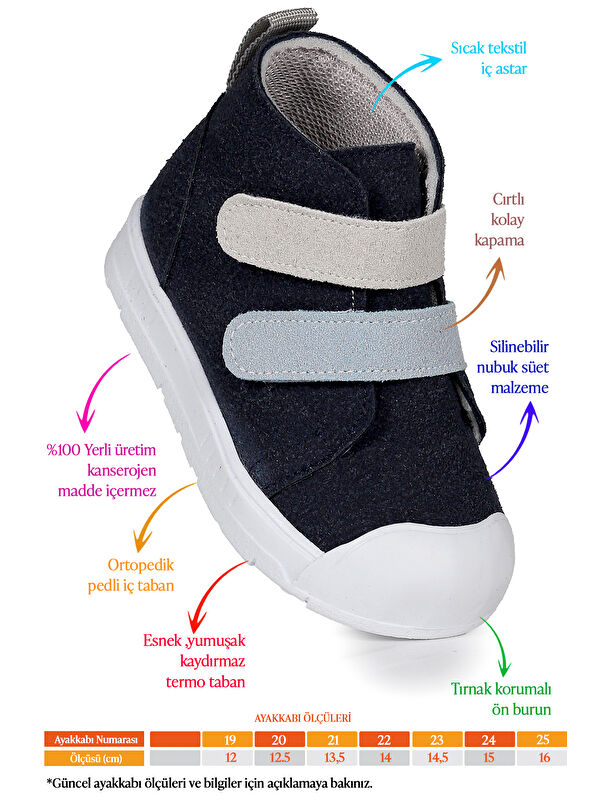 Mufasa İlk Adım Cırtlı Erkek Bebek Günlük Bot Ayakkabı - Görsel 3