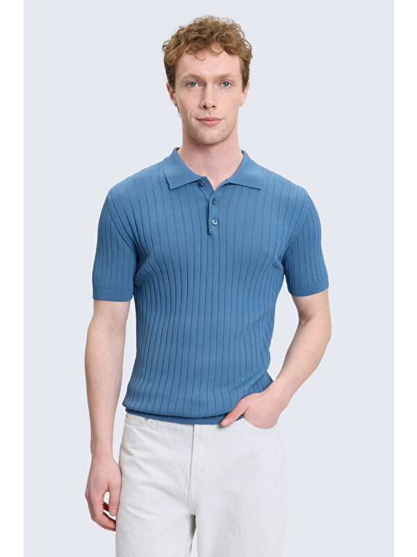 Hatemoğlu indigo Regular Fit Polo Yaka Rayon Tişört