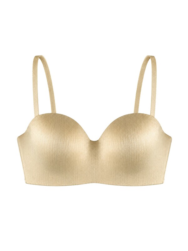 Cottonhill Seamless Bra - Maris | Ten Micro Balenli Parlak Straplez Kadın Sütyen