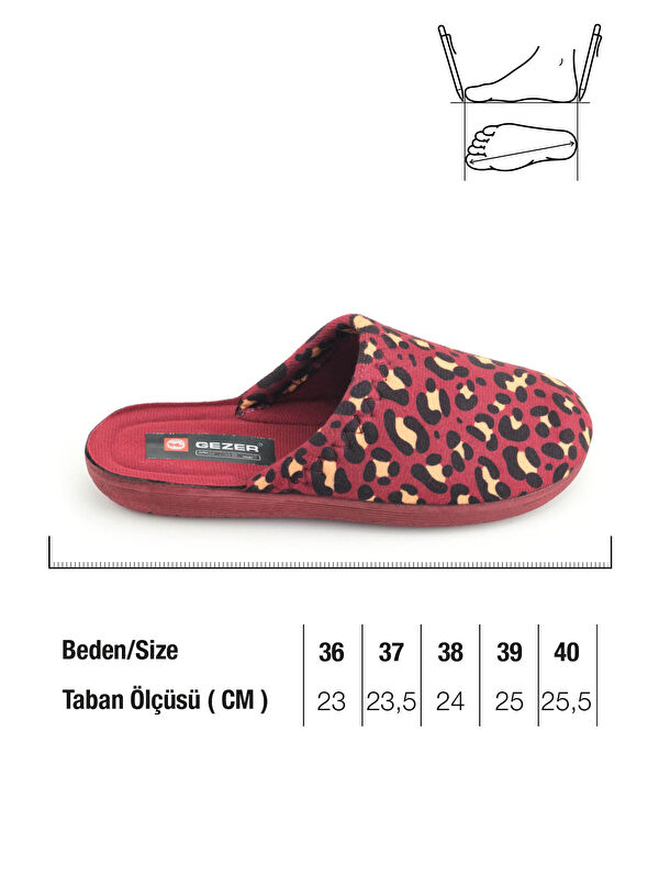 Gezer Siyah Gezer Kışlık Rahat Kadın Taban Ev Bahçe Terlik