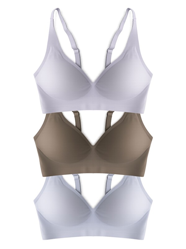 Cottonhill Seamless Bra - Avelis | Lazer Kesim Dikişsiz Balensiz İz Bırakmayan Kadın Sütyen 3'Lü Paket