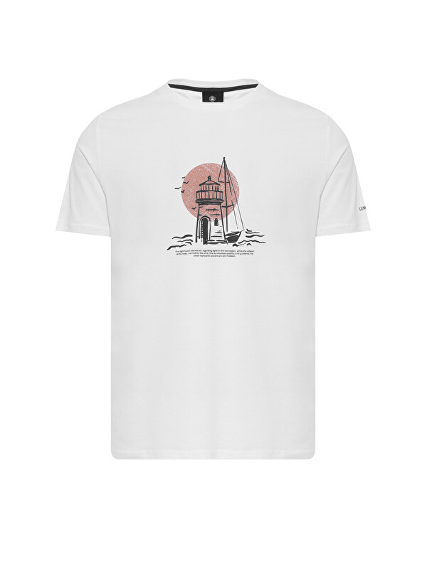 Lumberjack Ekru Erkek Kısa Kol T-Shirt