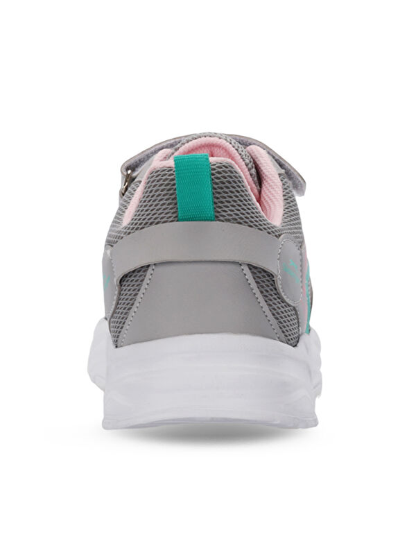 KANNER I Kız Çocuk Cırt Cırtlı Gri / Pembe Günlük Spor Ayakkabısı - Görsel 7