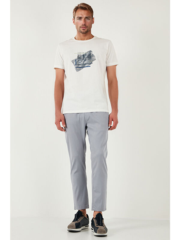Buratti Pamuklu Slim Fit Lastikli Bel Boru Paça Pantolon 5545S87JMILANO
