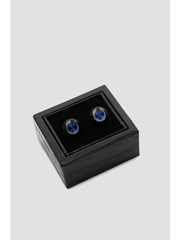 ABBATE 98507 Black Lacivert Erkek Kol Düğmesi