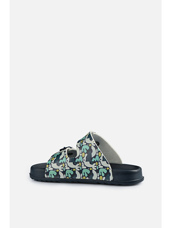 Gibli II Baskılı Erkek Bebek Lacivert Terlik - Görsel 4