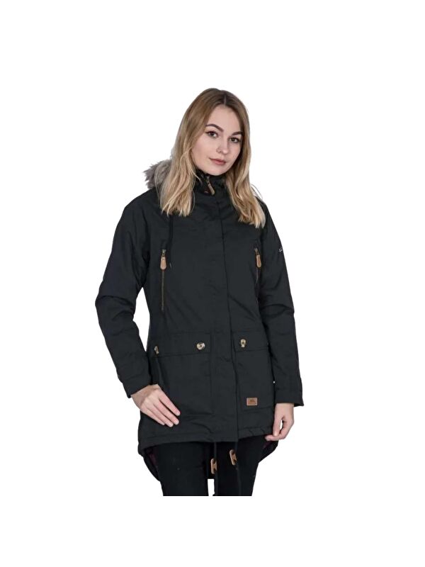 Trespass Clea - Tp50 Kadın Siyah Outdoor Ceketi