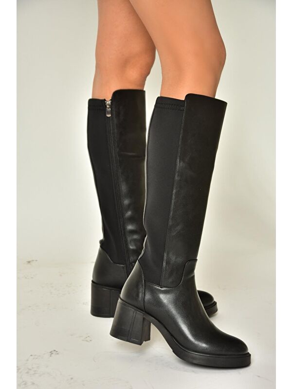 T2821323 Siyah Kadın Çizme - Görsel 6