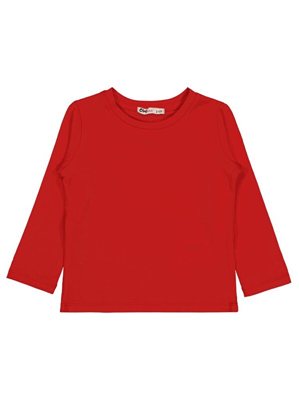 Civil Girls Basic 2-5 Yaş Sweatshirt - Kırmızı 3-4 Yaş