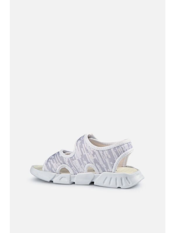 Kuki Hafif Unisex Çocuk Beyaz Sandalet - Görsel 4