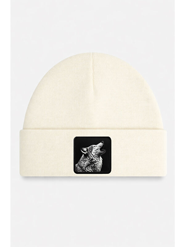 BlackBörk Logolu Off White Bere