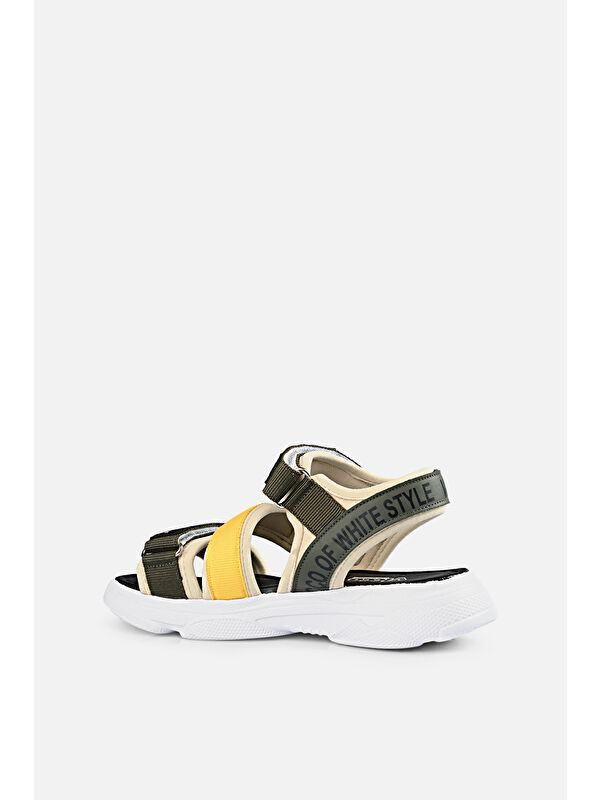 Chester Armalı Erkek Çocuk Haki Sandalet - Görsel 4