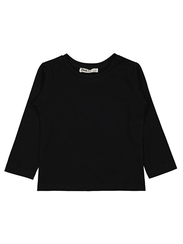 Civil Girls Basic 2-5 Yaş Sweatshirt - Siyah 4-5 Yaş